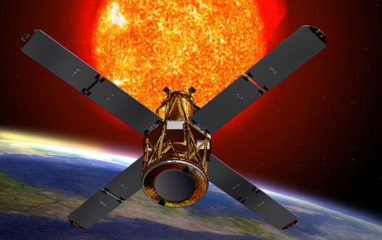 The Rhessi satellite which is due to crash down to Earth on Tuesday. Pic: NASA
