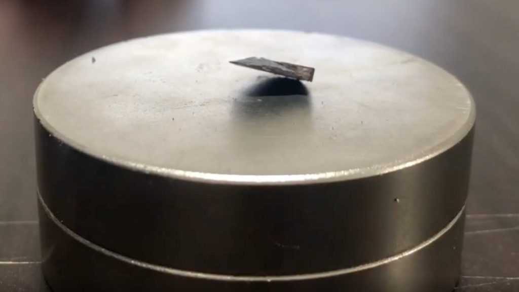 Scientists posted a video appearing to show LK-99 levitating over a magnet. Pic: Hyun-Tak Kim